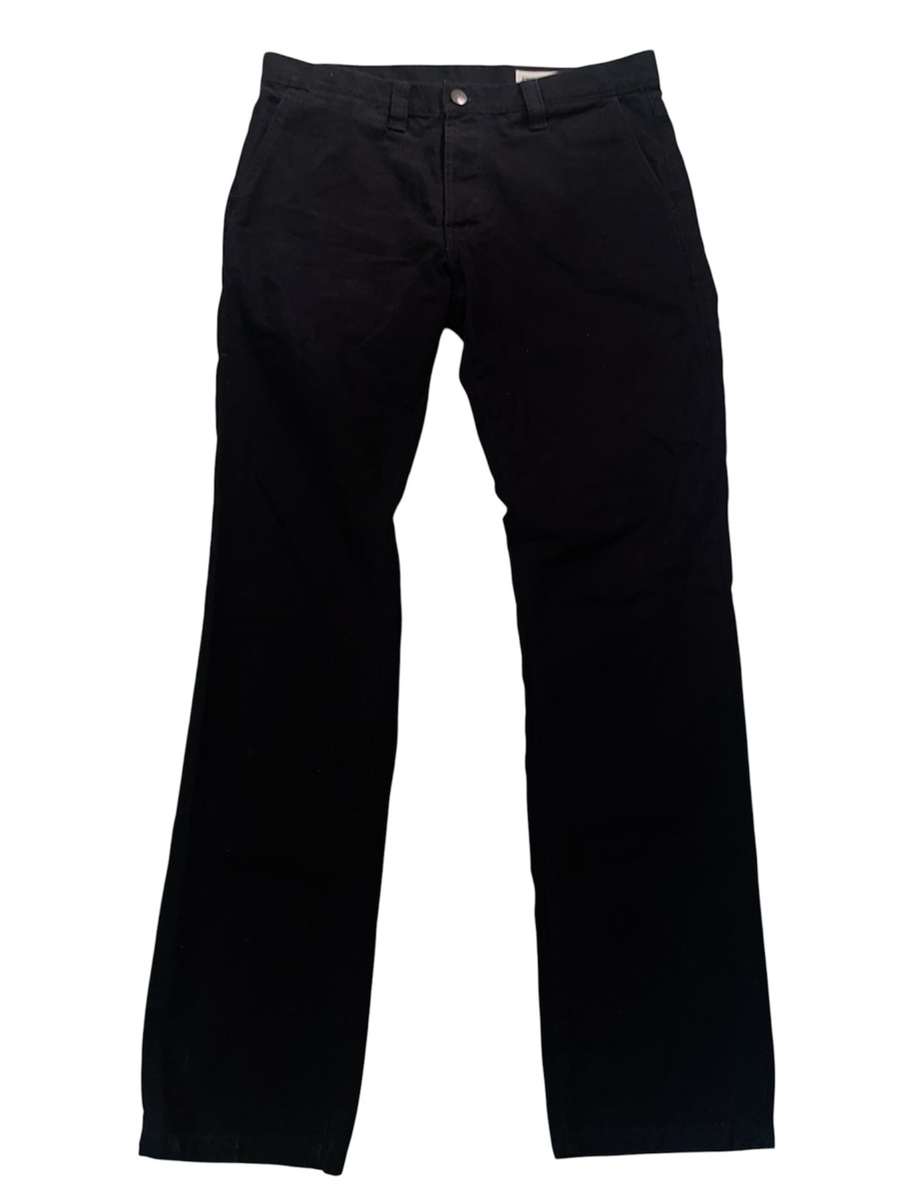 Grown And Sewn Foundation Classic 35x35 Black Canvas Straight Leg USA Made